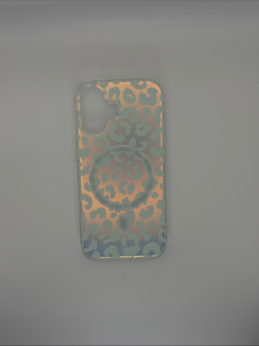 iPhone 17 Iridescent Leopard Print Phone Case with MagSafe - Clear